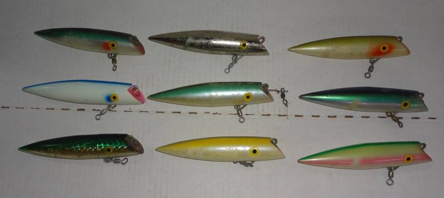 Large 5 J Plug Fishing Lure Lot For Salmon And Steelhead Trolling, Nine  Total, Good Condition, Some Worn More Than Others Auction