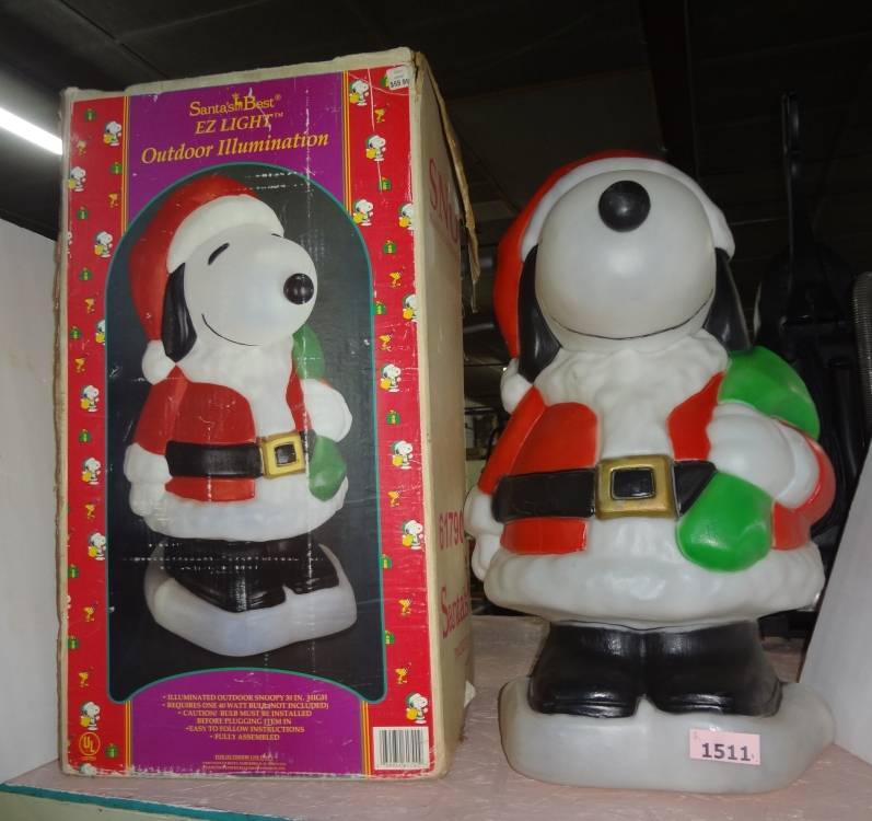 Santa Snoopy 2024 Blow Mold