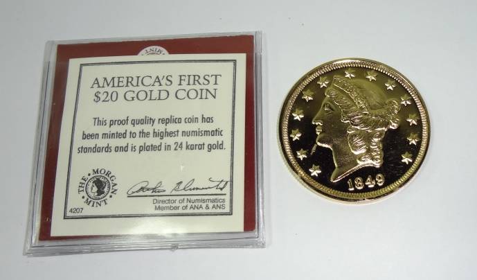 Morgan GOLD 20$ Dollar outlet PIECE