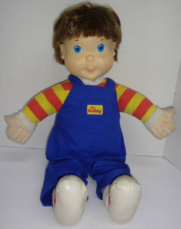 Vintage 1985 Hasbro My Buddy Doll With Brown Hair, Good Condition, 23