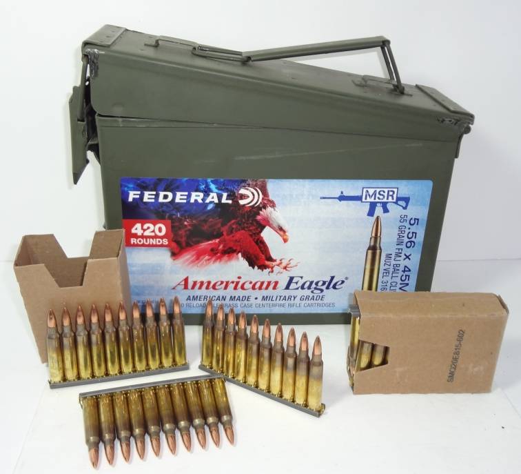 Get 420 Rounds of 223 or 5.56 in the Federal MSR Ammo Can