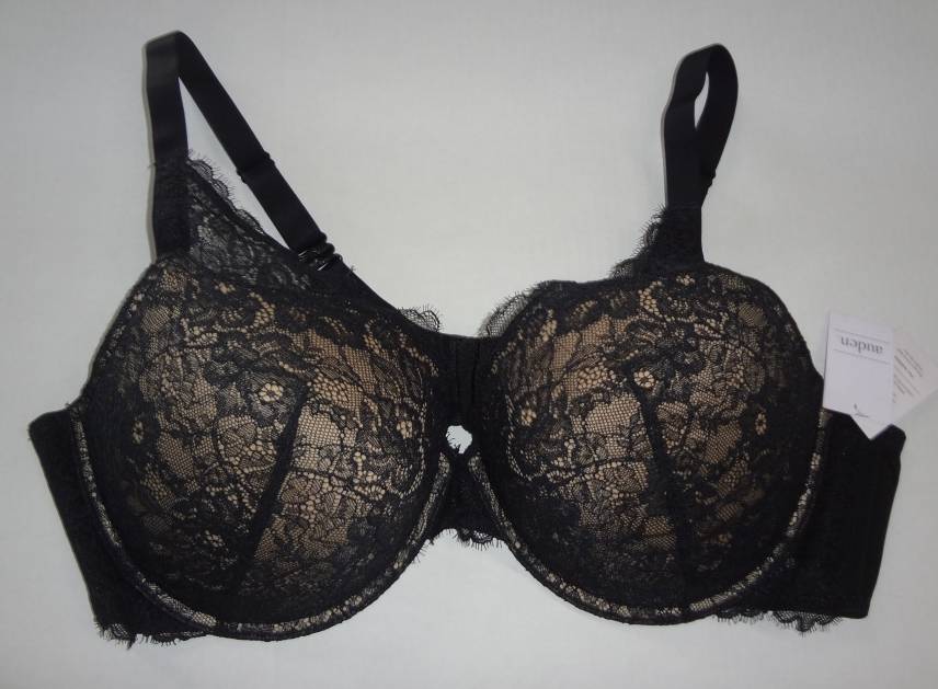 New With Tags Size 46C Black Auden Bra, The Sublime Plunge Coverage Push Up  Bra Auction