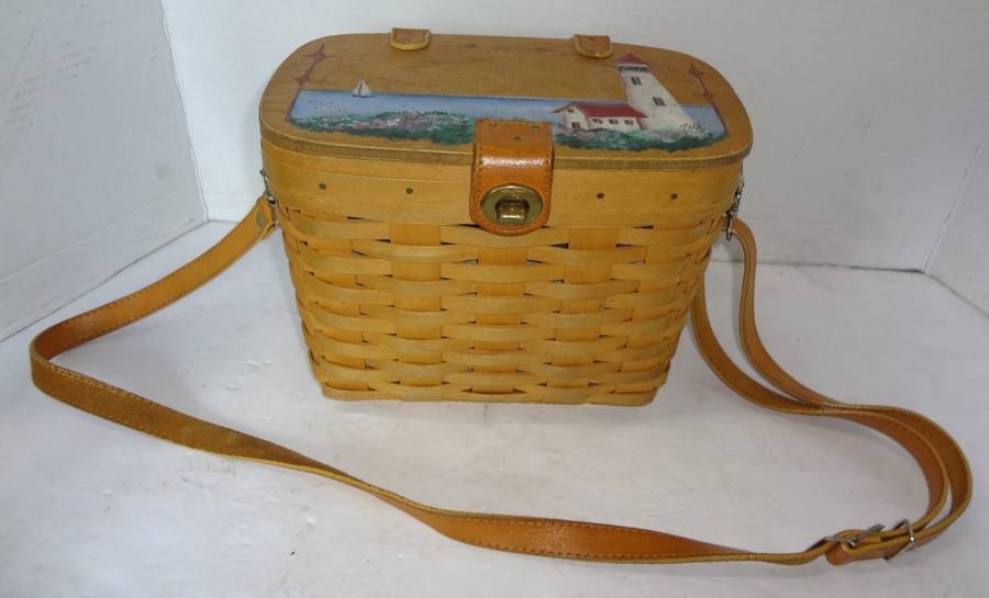 Longaberger Tall Purse Classic Basket SIGNED – Dresden's Baskets and More