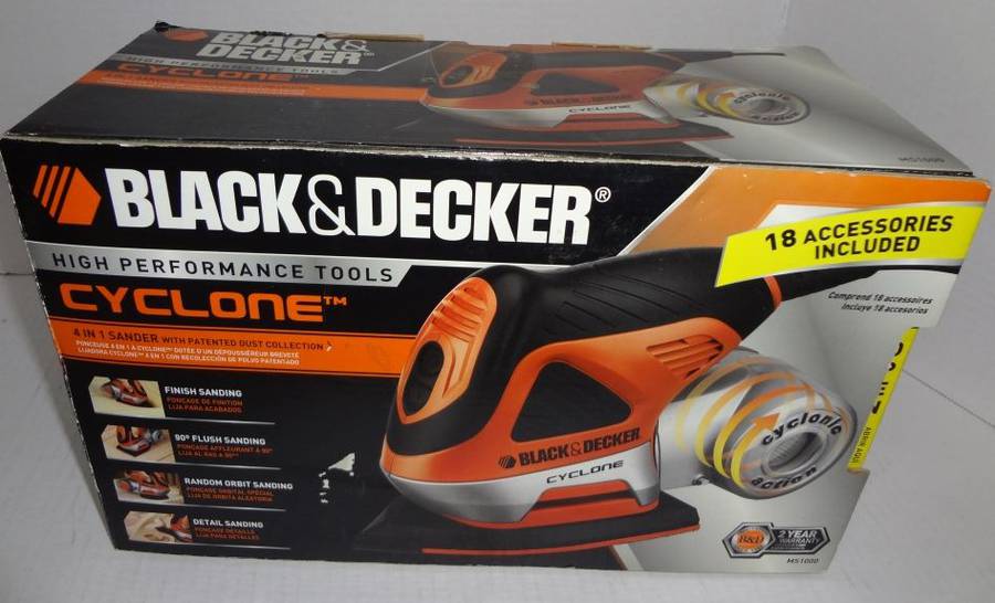 Black and decker cyclone deals sander paper