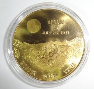 Apollo 15 Moon Landing On 7/26/1971 Commemorative Coin Auction | 1BID