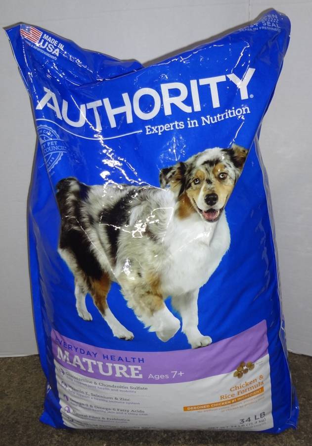 Authority dog shop food 34 lbs