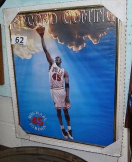 Awesome Michael Jordan #45 The Second Coming Framed Poster