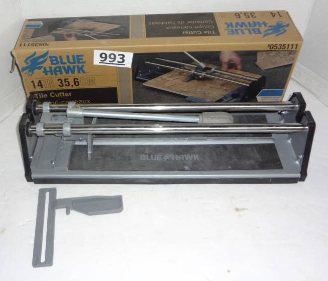 Blue hawk tile cutter deals 14 in