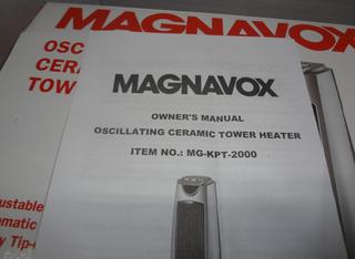 New in Box, Magnavox Oscillating Ceramic Tower Heater, Adjustable  Thermostat, Auto Overheat Protection, Safety Tip-Over Switch, Three  Settings, Used Once, Works Great Auction | 1BID