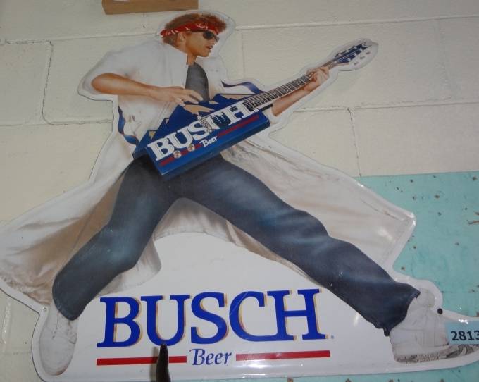 guitar beer sign