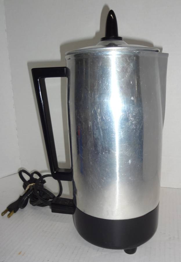 Vintage Empire Aluminum Electric Coffee Pot/percolator/drip Coffee