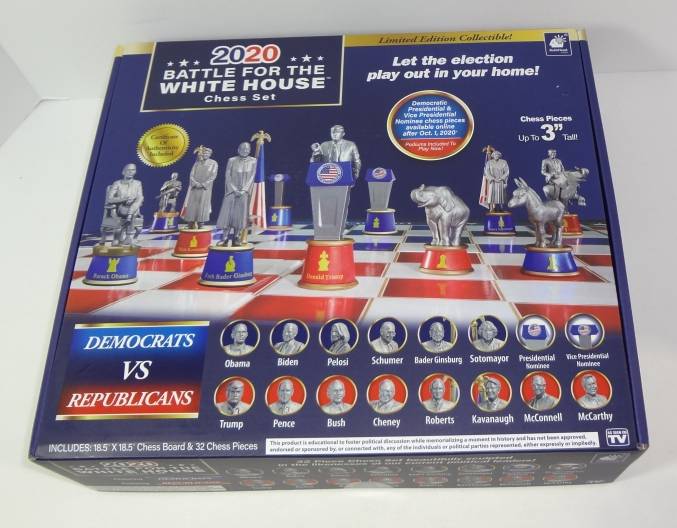 BulbHead 2020 Battle For The White House Chess Set for sale online 
