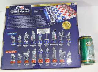 2020 Battle for The White House Chess Set Board Game Republican v. Democrat New
