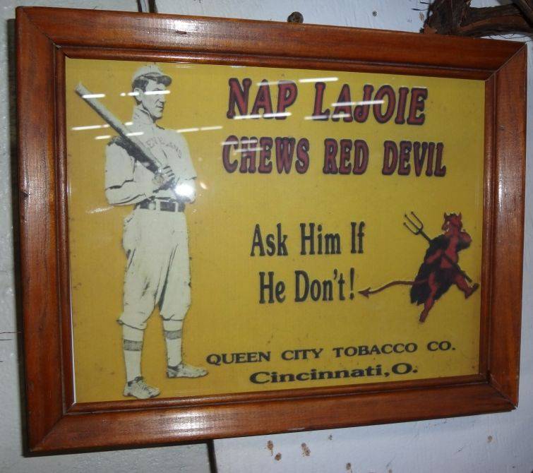 NAP LAJOIE CHEWS RED DEVIL ヴィンテージ看板