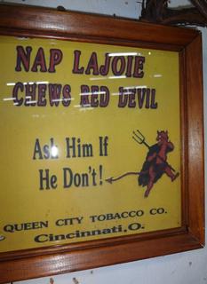 Red Devil Chewing Tobacco Advertising Featuring Nap LaJoie 8