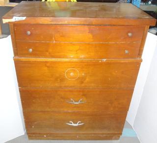 Vintage Solid Wood With Laminate Top Harmony House 4-Drawer