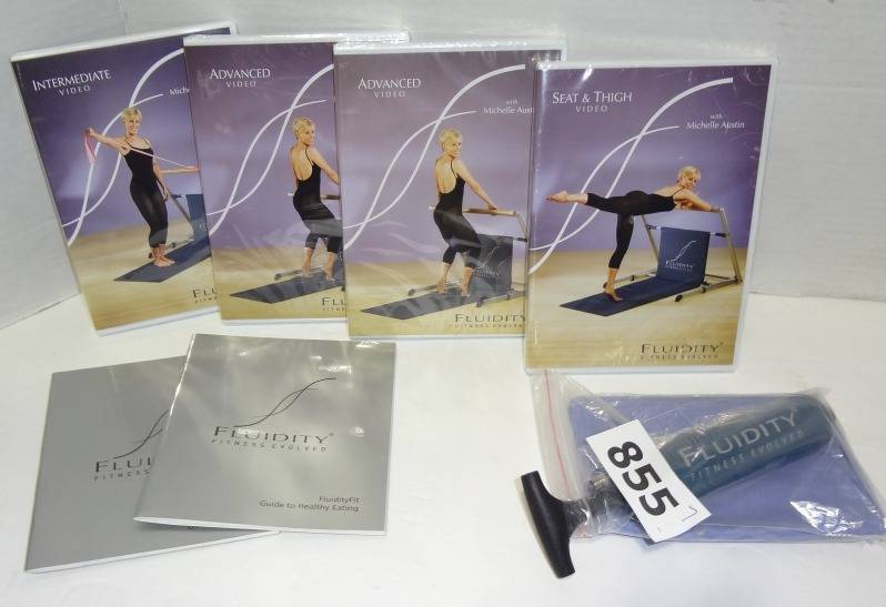 Exercise DVDs Michelle Austin Fluidity Package Four With Elastic