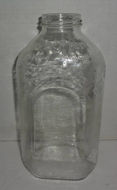 Vintage Wagner Glass Half Gallon Milk Container, Good Condition
