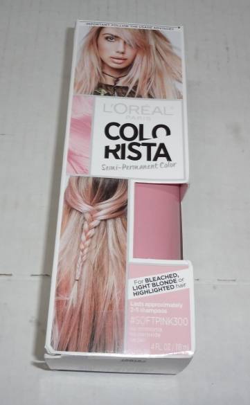 New L'oreal Colorista Semi Permanent Hair Color, Pink, 4 fl oz, 7