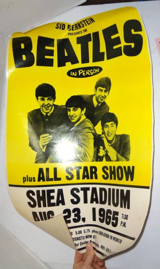 Beatles Poster Sid Bernstein Presents The Beatles All Star Show