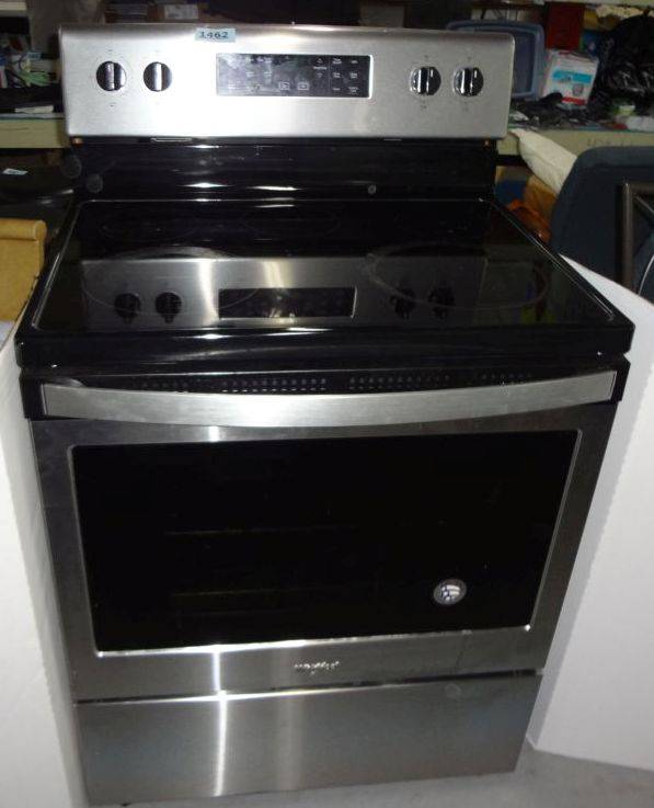 used whirlpool glass top stove