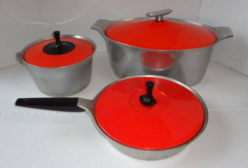 Sold at Auction: Aluminum Cookware Pots w/ Lids