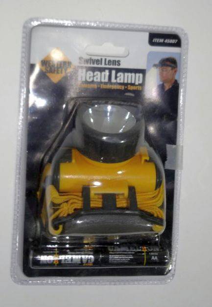 western safety head lamp