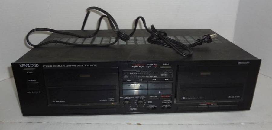 Kenwood KX 78 CW Stereo Double Dual Cassette Deck Auto Reverse
