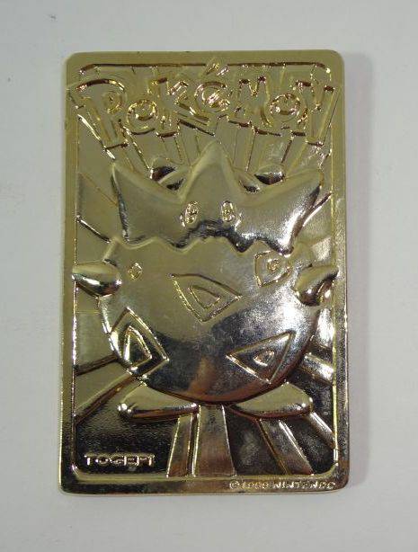 gold plated togepi pokemon card Togepi - Pokemon Burger King Gold Card With Pokeball in box main image 0