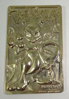  Pokemon 23K Gold-Plated Trading Card Limited Edition - Mewtwo :  Toys & Games