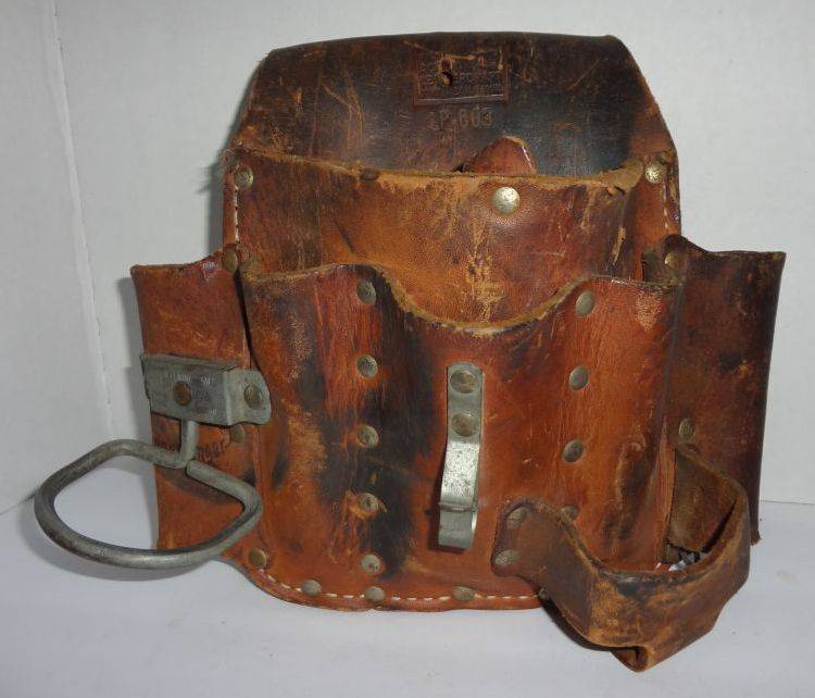 Vintage leather outlet tool belt