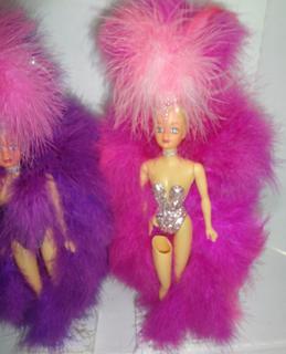 Vintage 1979 Fiona Originals Authentic Showgirl Pink Feather Doll 12 outlet